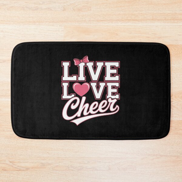 Item preview, Live Love Cheer Coquette Pink I Love Cheer Bow Sport designed and sold by JaskconLIfe23.