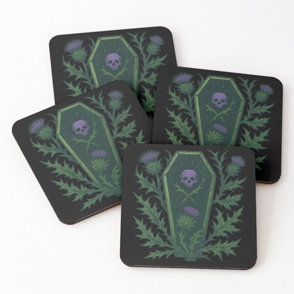 Item preview, Gothic Coffin & Thistle Somber Elegance of Death designed and sold by Sturdust.