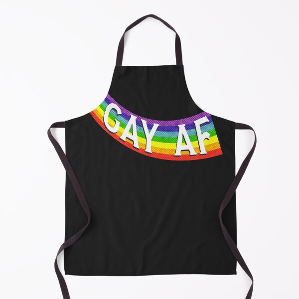 Item preview, Fun Retro Rainbow Swoosh Gay AF LGBTQ designed and sold by TackyTime.