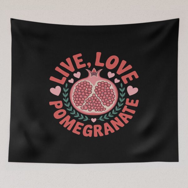 Item preview, Live Love Pomegranate Juice Fan Healthy Fruit Lifestyle designed and sold by JaskconLIfe23.