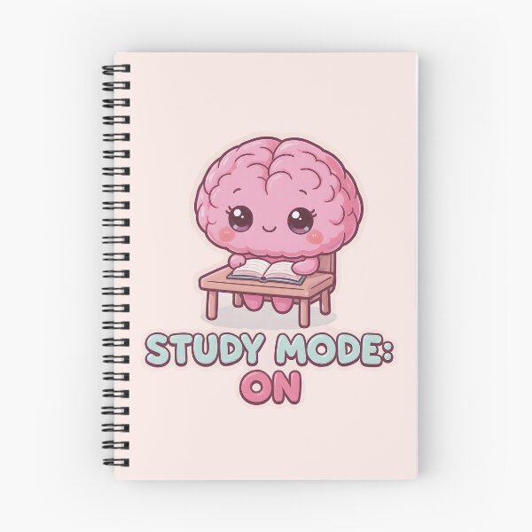 Item preview, “Study Mode On” Cute Kawaii Brain Studying – Motivational Student Aesthetic Design designed and sold by PureBrain.