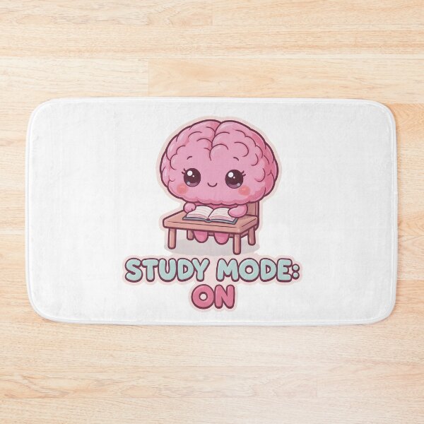 Item preview, “Study Mode On” Cute Kawaii Brain Studying – Motivational Student Aesthetic Design designed and sold by PureBrain.