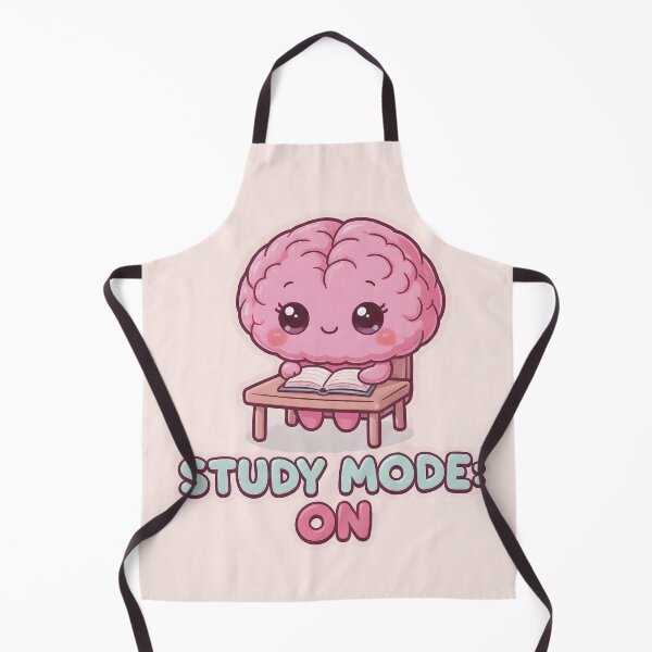 Item preview, “Study Mode On” Cute Kawaii Brain Studying – Motivational Student Aesthetic Design designed and sold by PureBrain.