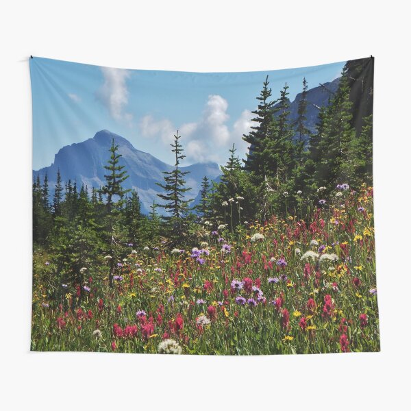 Mountain Wildflowers Tapestry
