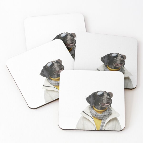 Item preview, Cool German Shorthair Pointer Art | Stylish GSP Winter Sticker designed and sold by slydawgstudio.