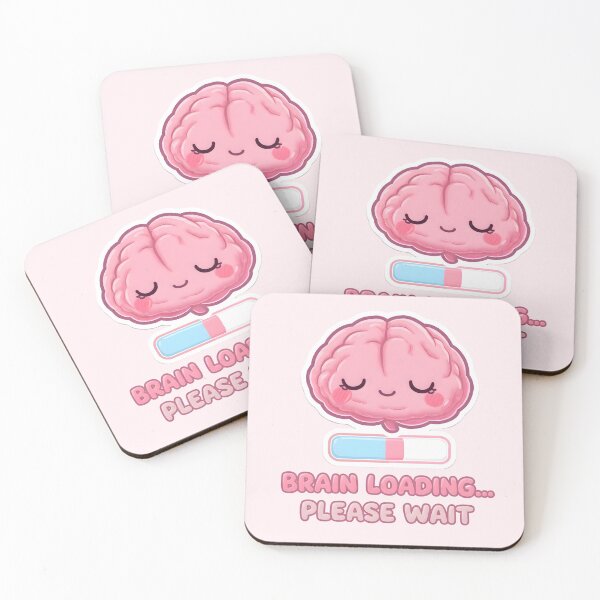 Item preview, Brain Loading… Please Wait – Cute Kawaii Brain with Progress Bar designed and sold by PureBrain.