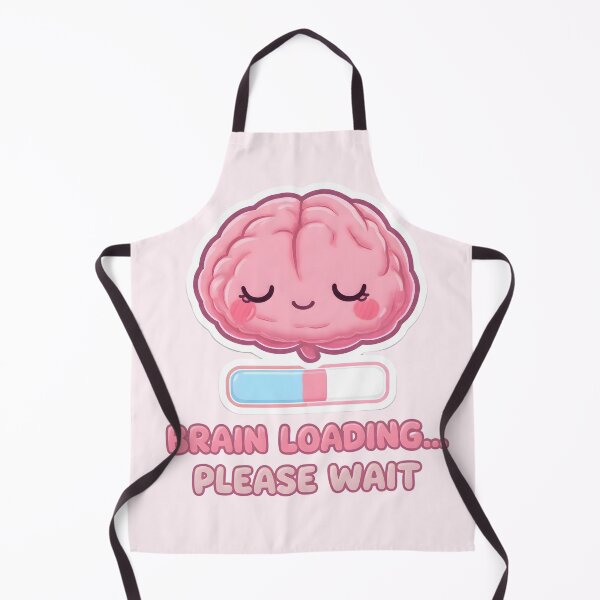 Item preview, Brain Loading… Please Wait – Cute Kawaii Brain with Progress Bar designed and sold by PureBrain.