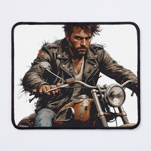 Item preview, Grunge Motorcycle Rider designed and sold by BankMano.