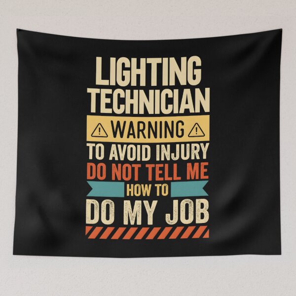 Item preview, Lighting Technician Warning designed and sold by xenajewel2iv.