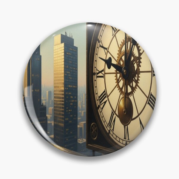 Item preview, Timeless Cityscape: Urban Dreams and Clockwork Reflections designed and sold by Digital Color Dreams.