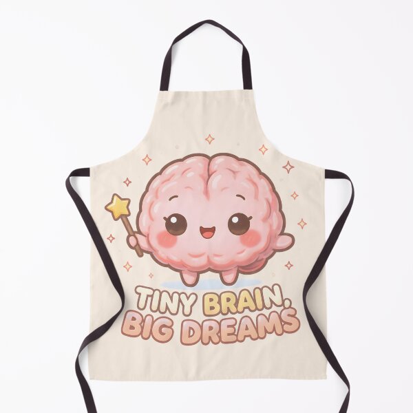 Item preview, Tiny Brain, Big Dreams – Cute Kawaii Brain with Magic Wand | Motivational Aesthetic Design designed and sold by PureBrain.