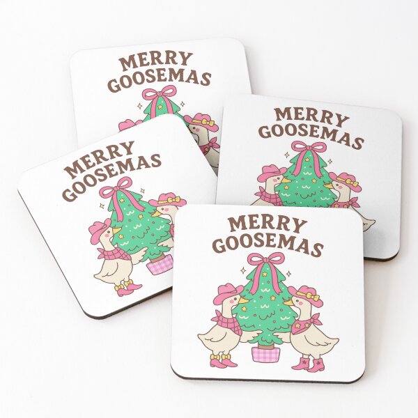 Item preview, Merry Goosemas Two cowboy gooses being cute designed and sold by SpacedOutRITZ.