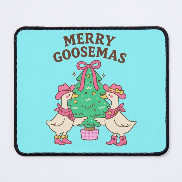 Item preview, Merry Goosemas Two cowboy gooses being cute designed and sold by SpacedOutRITZ.