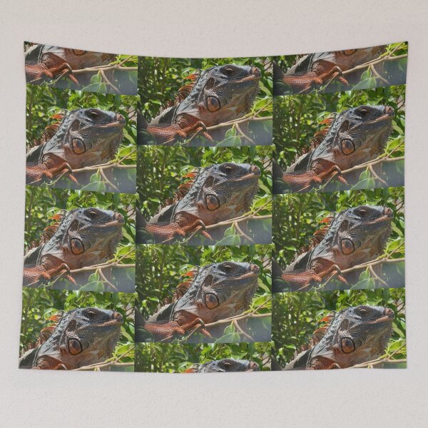 Item preview, Sunlit Iguana Resting in the Trees designed and sold by TrisaThyme.