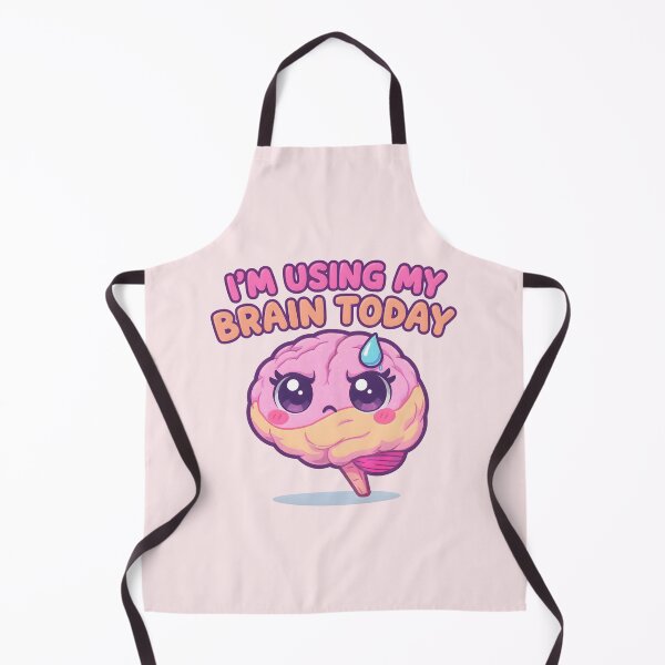Item preview, “I’m Using My Brain Today” Cute Kawaii Brain – Funny Study Motivation Design designed and sold by PureBrain.