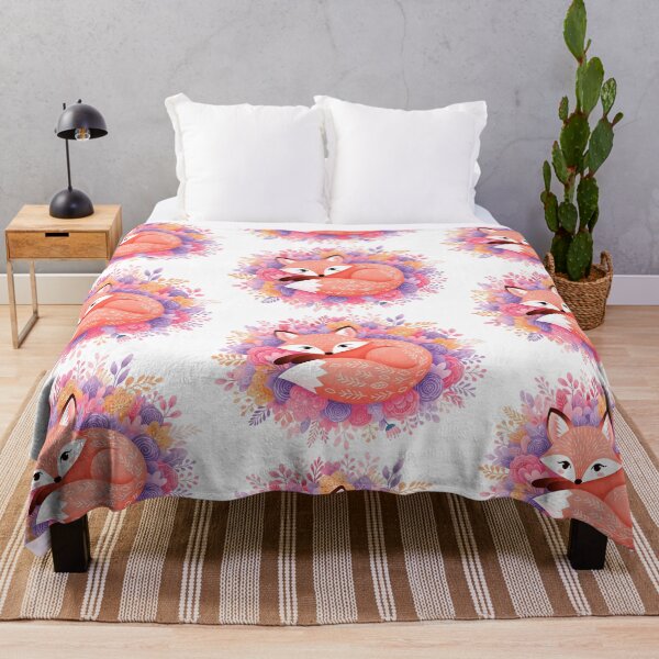 Item preview, Elegant Fox Among Flowers designed and sold by Cherry Dreams.