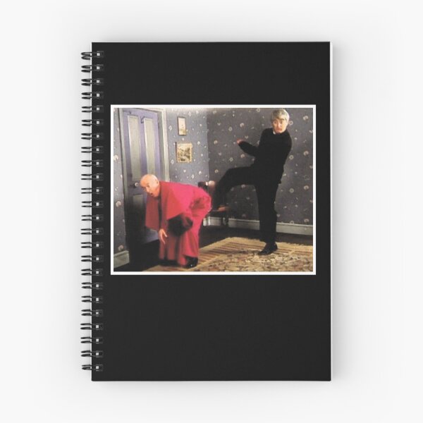 Item preview, Father Ted - Framed Picture of Bishop Brennan Being Kicked up the Arse designed and sold by OtiliaKlein.