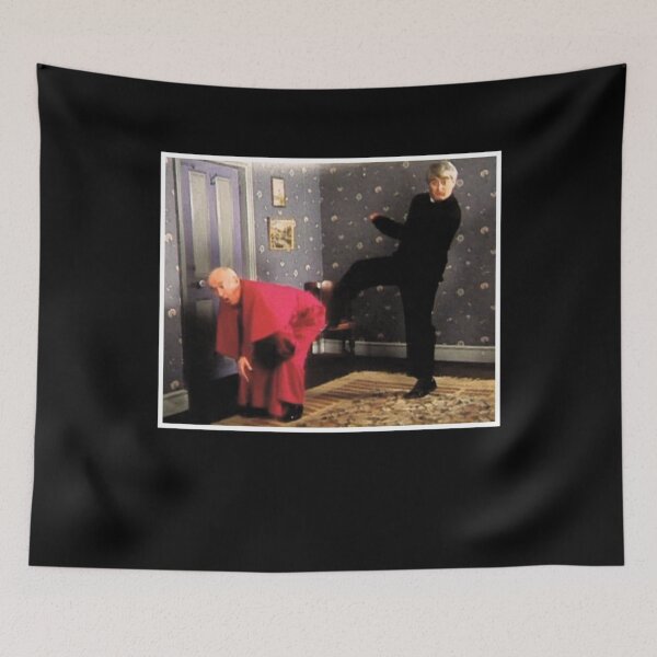 Item preview, Father Ted - Framed Picture of Bishop Brennan Being Kicked up the Arse designed and sold by OtiliaKlein.