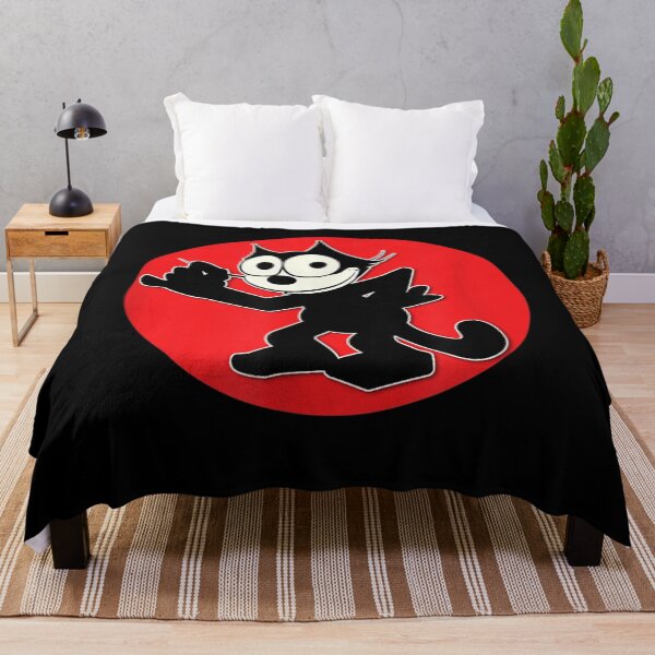 Item preview, Felix Cartoon Cat Red Sunset Sly Smiling Felix Tee designed and sold by OtiliaKlein.