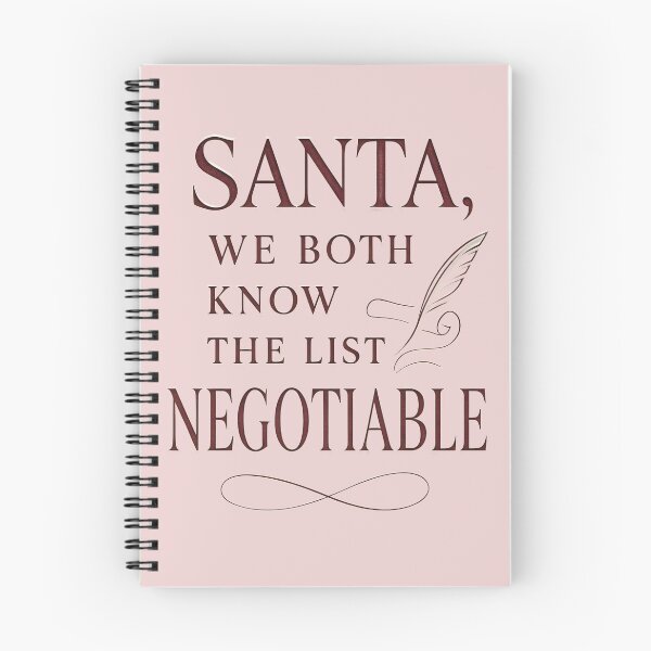 Item preview, Santa, We Both Know The List is Negotiable designed and sold by TheChubbyShop.