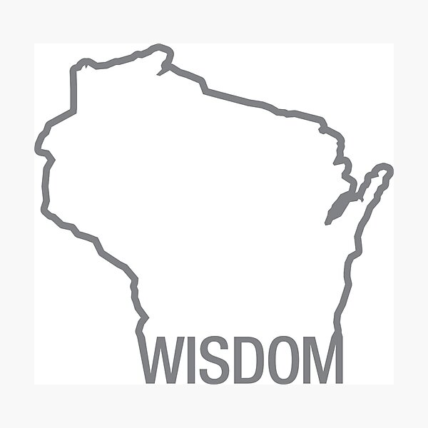 Item preview, Wisconsin Wisdom Outline designed and sold by gstrehlow2011.