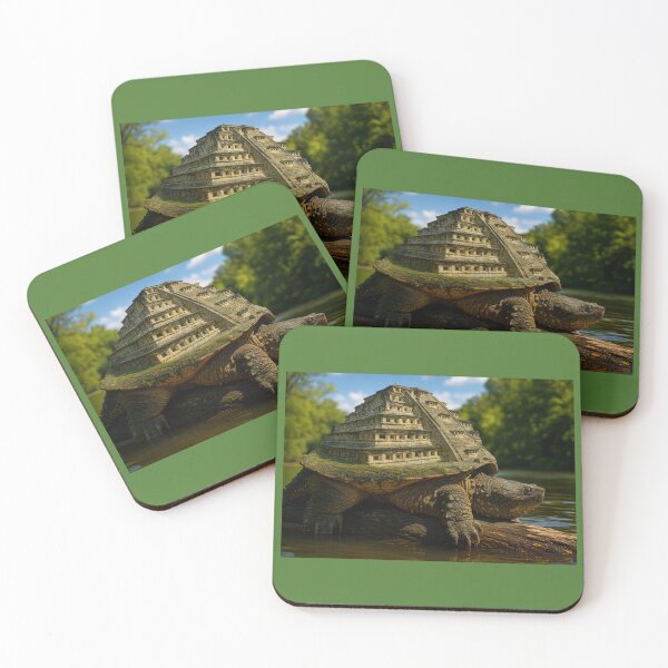 Item preview, Snapping Turtle with Pyramid of the Niches Shell designed and sold by Tridentulus.