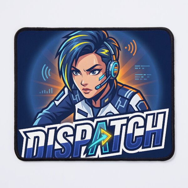 Item preview, Dispatch Game Inspired Poster – Cyberpunk Dispatcher Hero Art Print for Gamers & Command Center Fans designed and sold by AbstractAuraArt.