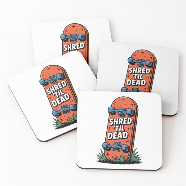 Item preview, Shred Till Dead, Vintage Retro Skateboard, Shred Till Dead designed and sold by graphic-genie.