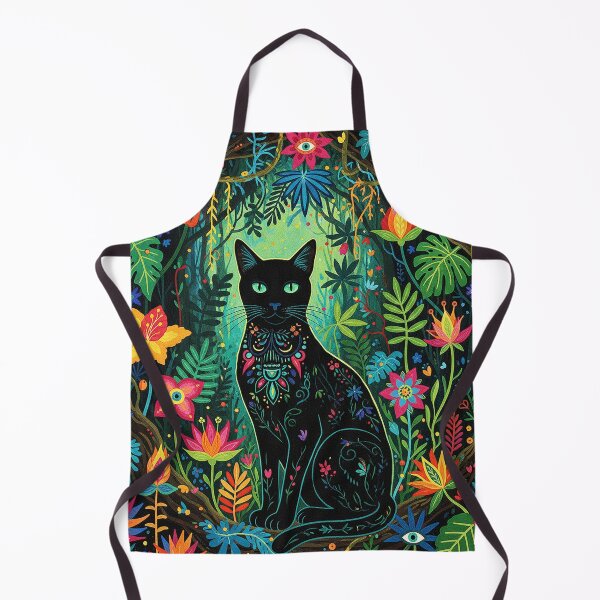 Item preview, Mystic Jungle Cat: Mexican Folk Art Surrealism designed and sold by AgingeR.
