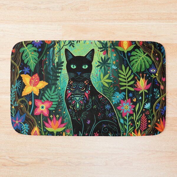 Item preview, Mystic Jungle Cat: Mexican Folk Art Surrealism designed and sold by AgingeR.