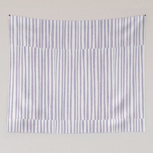 Item preview, Vertical Lavender stripes Pattern Tapestry designed and sold by VedNarts.