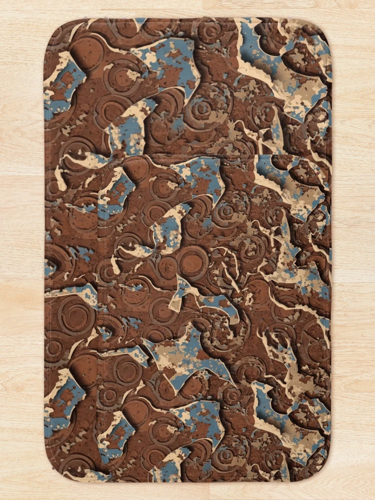 Thumbnail 5 of 6, Bath Mat, Rust and Reverie designed and sold by OSBS-ART.