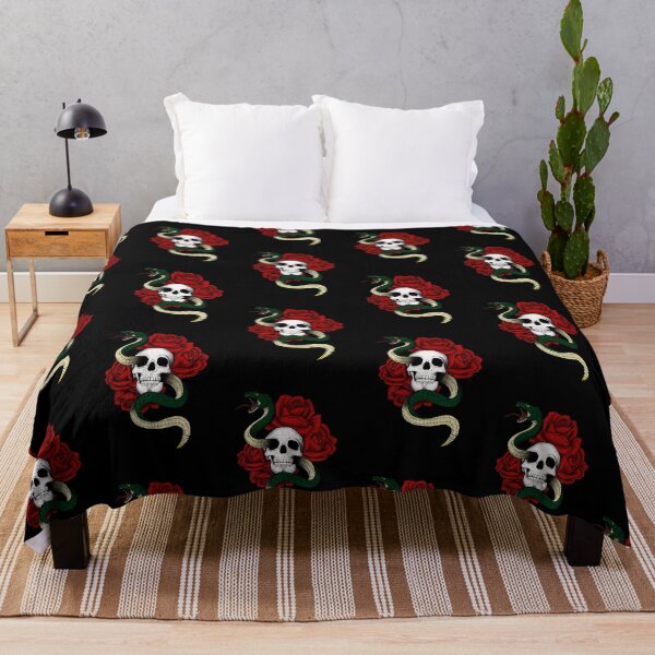 Item preview, Skull and Roses in Black designed and sold by Shayla-Michelle.