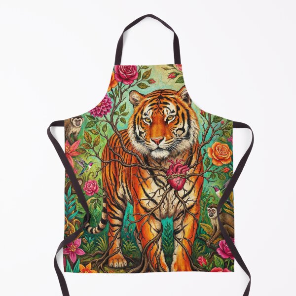 Item preview, Rooted Tiger: Surreal Floral Jungle Beast designed and sold by AgingeR.