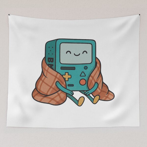 Item preview, BMO Wrapped in Blanket – Cute Retro Adventure Character designed and sold by Tidal Arts.