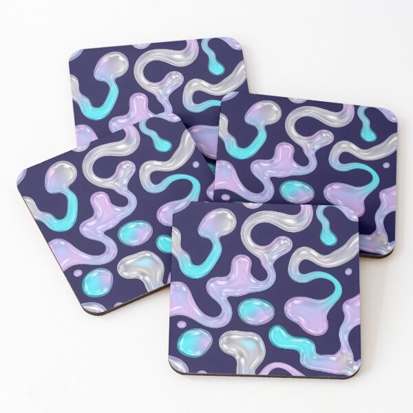 Item preview, Iridescent Liquid Shapes designed and sold by Kaleidoscope Print.