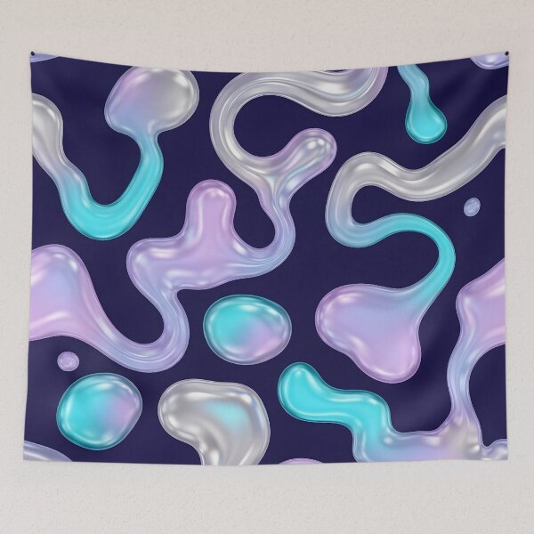 Item preview, Iridescent Liquid Shapes designed and sold by Kaleidoscope Print.