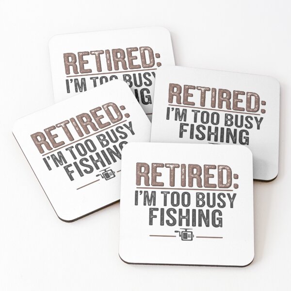 Item preview, Retired and Too Busy Fishing Funny Quote Design for Fishermen designed and sold by matjaralbalad.