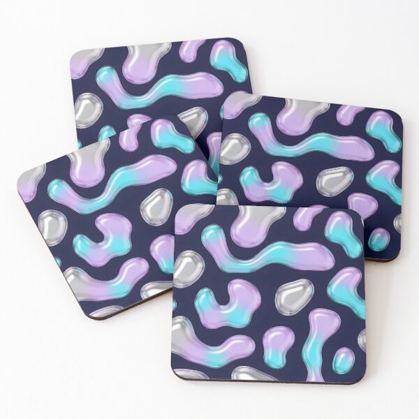 Item preview, Iridescent Liquid Blob Pattern designed and sold by Kaleidoscope Print.