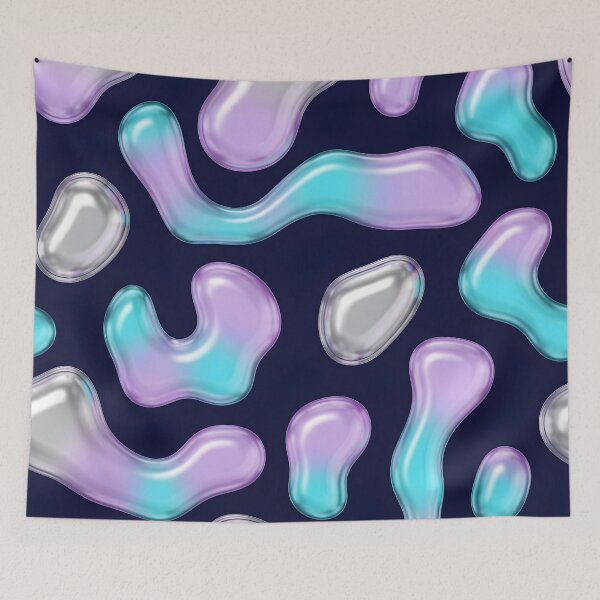 Item preview, Iridescent Liquid Blob Pattern designed and sold by Kaleidoscope Print.