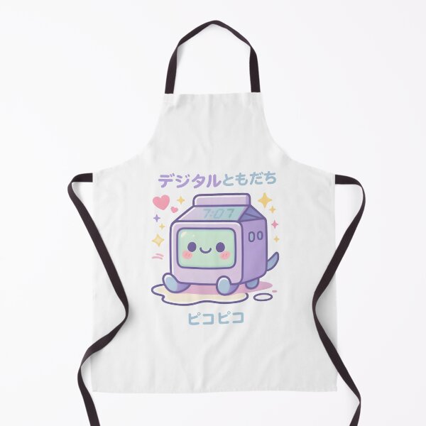 Item preview, Kawaii Digital Clock Buddy – Cute Retro Pixel Face Pastel Tech Design designed and sold by Snackwear Apparel.