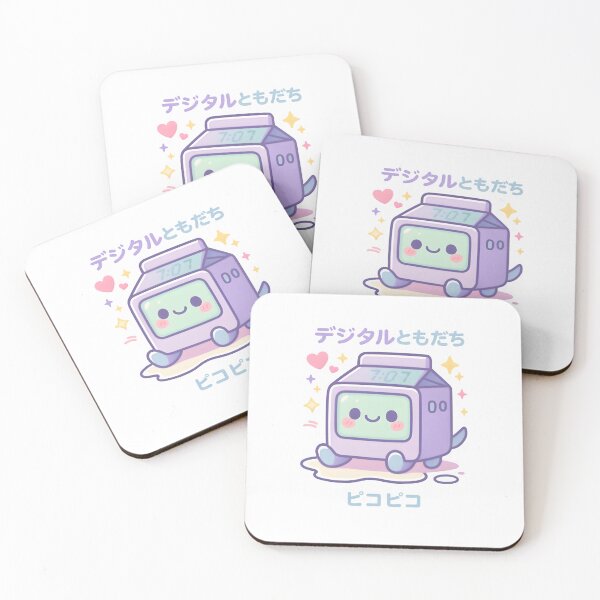 Item preview, Kawaii Digital Clock Buddy – Cute Retro Pixel Face Pastel Tech Design designed and sold by Snackwear Apparel.