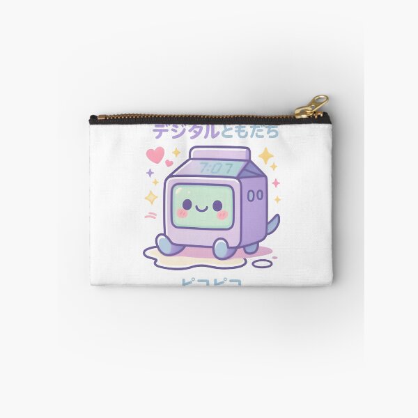 Item preview, Kawaii Digital Clock Buddy – Cute Retro Pixel Face Pastel Tech Design designed and sold by Snackwear Apparel.