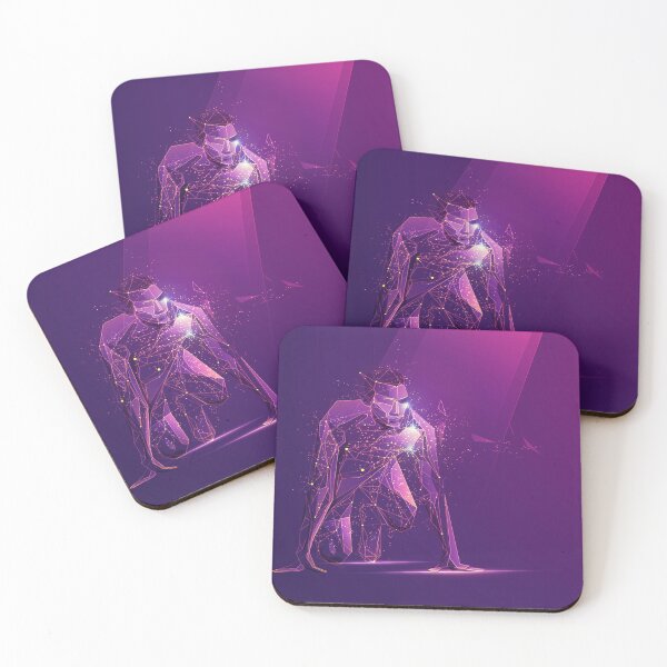 Item preview, concept of sport science, graphic of futuristic man in position of getting ready to start designed and sold by NiamLab.