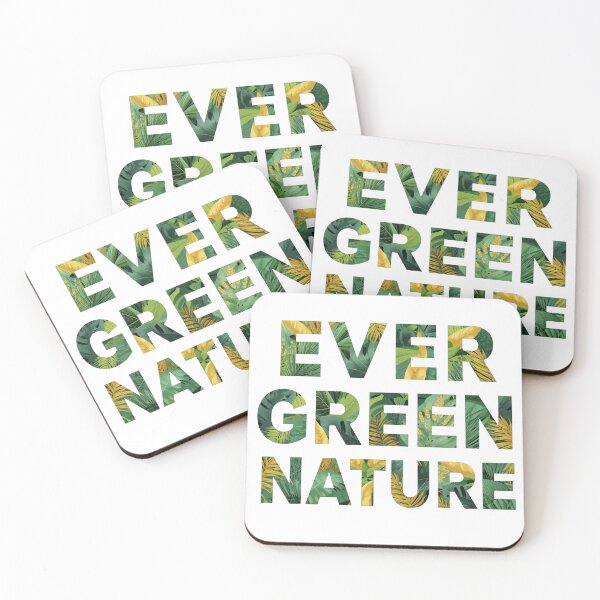 Item preview, Ever Green Nature Typography designed and sold by ArtElegancy.