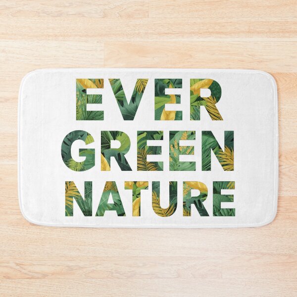 Item preview, Ever Green Nature Typography designed and sold by ArtElegancy.