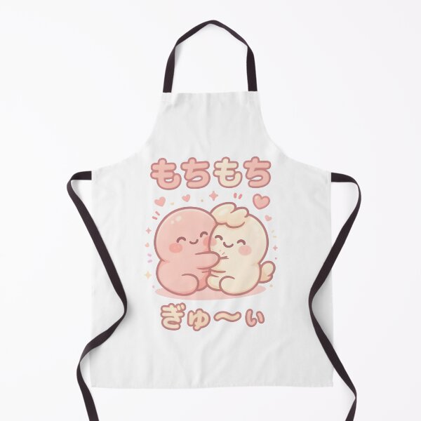Item preview, Kawaii Mochi Hugging Pair – Cute Pastel Squishy Friends Chibi Design designed and sold by Snackwear Apparel.