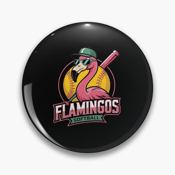 Item preview, Flamingos Softball Team Mascot Cool Flamingo Clipboard Art, Flamingo Baseball Bat  designed and sold by VasilisLamArt.