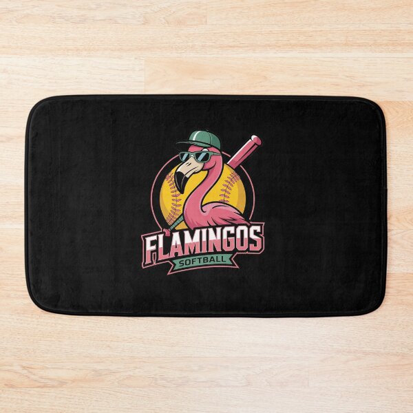 Item preview, Flamingos Softball Team Mascot Cool Flamingo Clipboard Art, Flamingo Baseball Bat  designed and sold by VasilisLamArt.