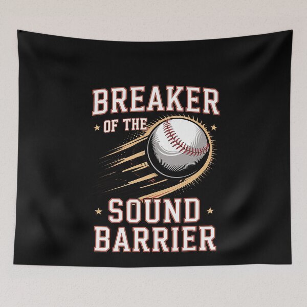 Item preview, Breaker of the Sound Barrier Baseball Pitcher Batter Funny designed and sold by MinaReinger.